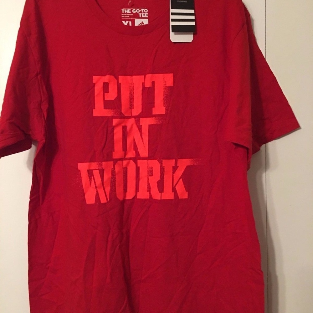 Adidas Go-To Tee Shirt PUT IN WORK Performance XL